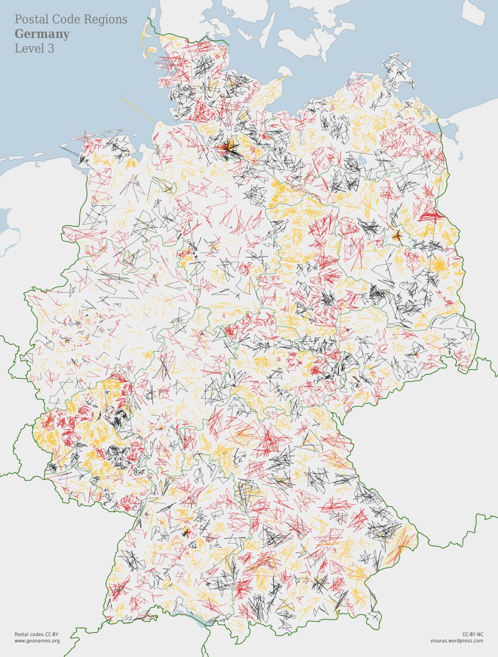 ZIPScribble Map Germany   twentyone
