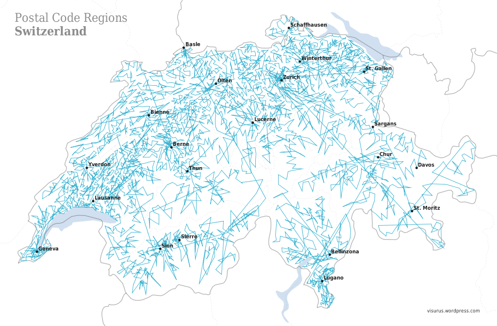 ZIPScribble Map Switzerland Part II twentyfirst